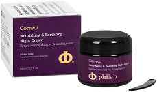 Philab Correct Nourishing & Restoring Night Cream - олио
