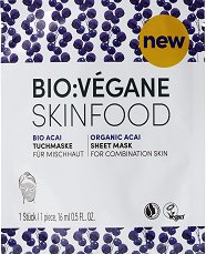 Bio:Vegane Skinfood Organic Acai Sheet Mask - 