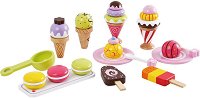 Дървени фигурки Lelin Toys - Сладоледи - играчка