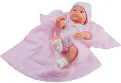 Кукла бебе момиченце с одеяло - кукла