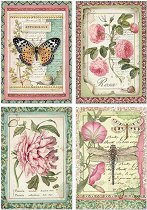 Декупажна хартия Stamperia - Цветя и насекоми