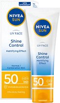 Nivea Sun UV Face Shine Control Cream SPF 50 - маска
