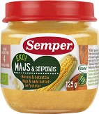Semper - Био пюре от царевица и сладки картофи - 
