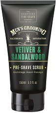 Scottish Fine Soaps Men's Grooming Vetiver & Sandalwood Pre-Shave Scrub - маска