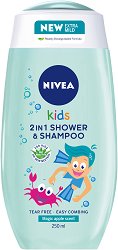 Nivea Kids 2 in 1 Shower & Shampoo - мокри кърпички