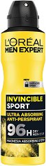 L'Oreal Men Expert Invincible Sport Anti-Perspirant - мокри кърпички