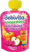 Плодова закуска с ябълка, банан, малина и бисквити Bebivita - продукт