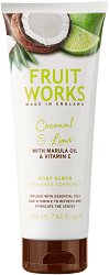 Fruit Works Coconut & Lime Body Scrub - душ гел