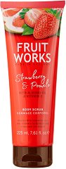 Fruit Works Strawberry & Pomelo Body Scrub - душ гел