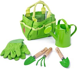 Детски градински инструменти в чанта Bigjigs Toys - играчка