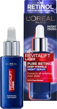 L'Oreal Revitalift Laser Pure Retinol Deep Wrinkle Night Serum - гребен