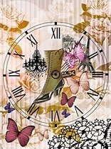 Декупажна хартия CADENCE - Часовник и цветя