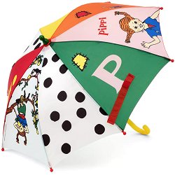 Детски чадър - Пипи Дългото Чорапче - 