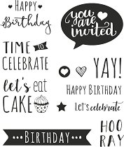 Силиконови печати KPC - Happy Birthday
