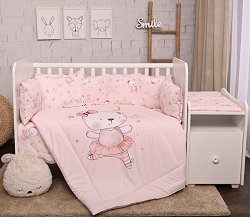 Бебешки двулицев спален комплект 5 части с обиколник Lorelli Trend - 