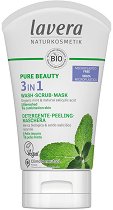 Lavera Pure Beauty 3 in 1 Wash Scrub Mask - продукт