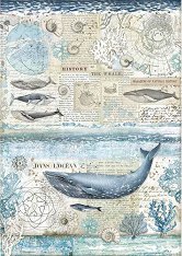Декупажна хартия Stamperia - История на кита