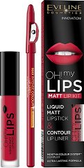 Eveline Oh! My Lips Matt Lip Kit - душ гел