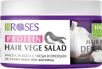 Nature of Agiva Roses Protein Vege Salad Mask Hairfall Defense - пяна