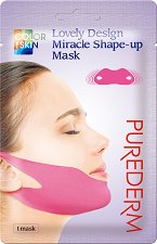 Purederm COLOR!SKIN Miracle Shape-Up Mask - мокри кърпички