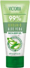 Victoria Beauty 99% Organic Aloe Vera Face & Body Gel - 
